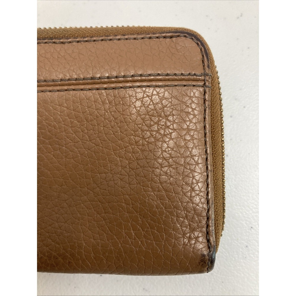 FOSSIL Tara Zip around Tassel Clutch Brown Leather‎ Wallet - Picture 4 of 13